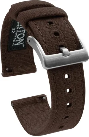 Release Watch Band Straps - Choose Color & Width - 18mm, 19mm, 20mm, 21mm, 22mm, 23mm, or referent quantify girl 24mm BARTON Canvas Quick 