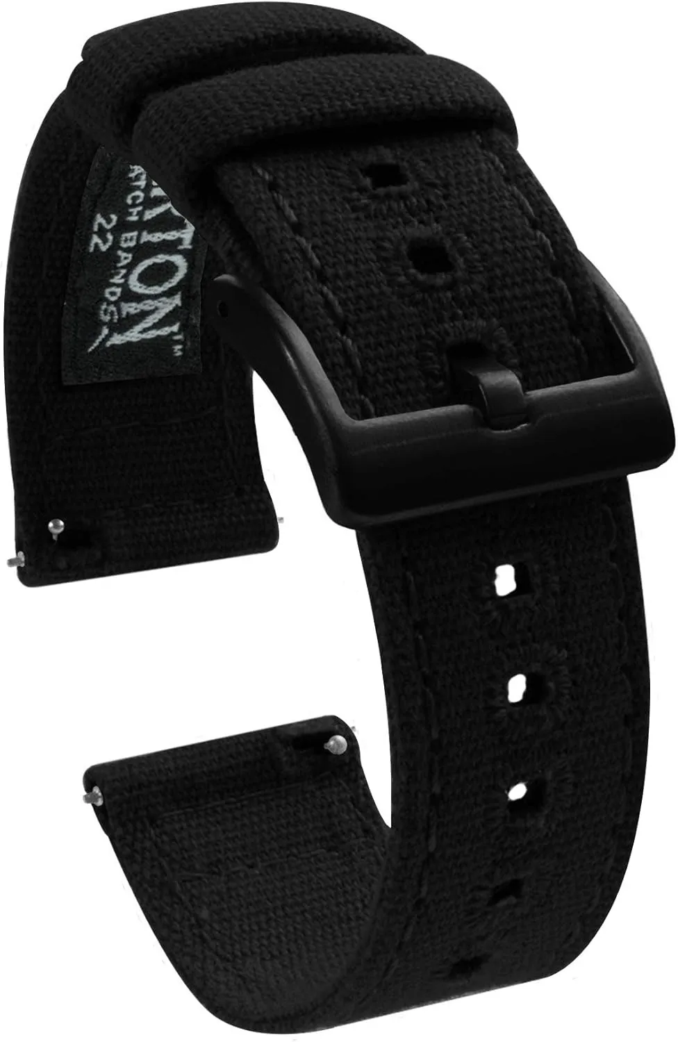 Release Watch Band Straps - Choose Color & Width - breathtaking 18mm, 19mm, 20mm, 21mm, 22mm, 23mm, or 24mm BARTON Canvas Quick 