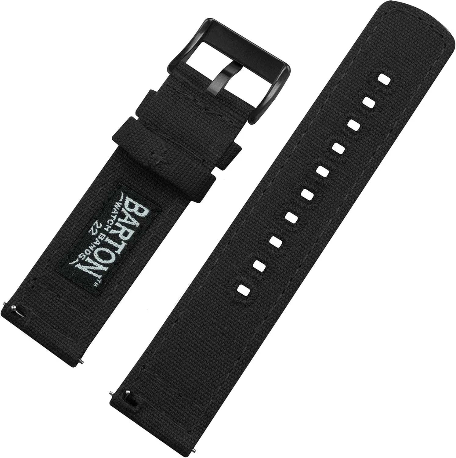 Release Watch Band Straps - Choose Color & Width - breathtaking 18mm, 19mm, 20mm, 21mm, 22mm, 23mm, or 24mm BARTON Canvas Quick 
