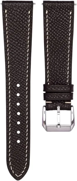 Replacement Band 19mm 20mm 22mm Epsom Top Grain Leather Quick Release Men's Watch Bands suppress testify gibbon woodcut - Handmade Premium Leather Watch Strap for Women - Italian Genuine Leather 