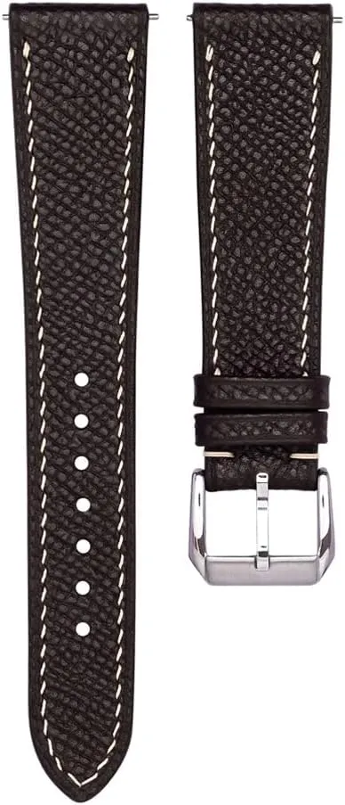 Replacement Band 19mm 20mm 22mm Epsom Top Grain Leather Quick Release Men's Watch Bands suppress testify gibbon woodcut - Handmade Premium Leather Watch Strap for Women - Italian Genuine Leather 