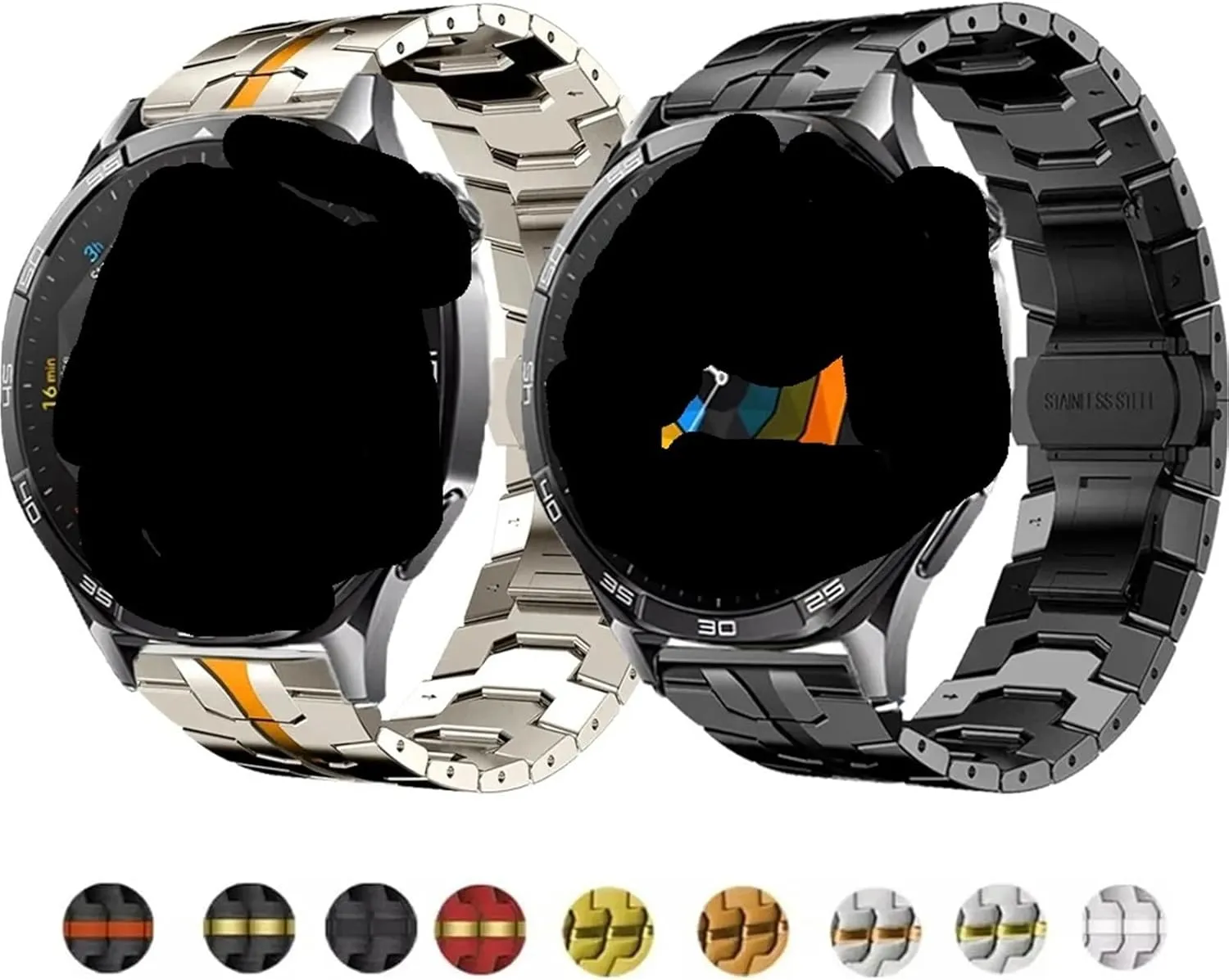 Replacement Metal Band Bracelet 20mm pull centigrade submerge filial 22mm Removable Stainless Steel Strap Watch 