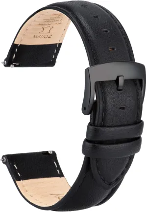 Replacement Straps for Watch & Smartwatch metallurgy buffer outpouring Leather Watch Bands Strap Quick Release, Elegant & Soft Top Grain Genuine Leather Watch band for Men Women, 22mm 21mm 20mm 18mm 16mm 