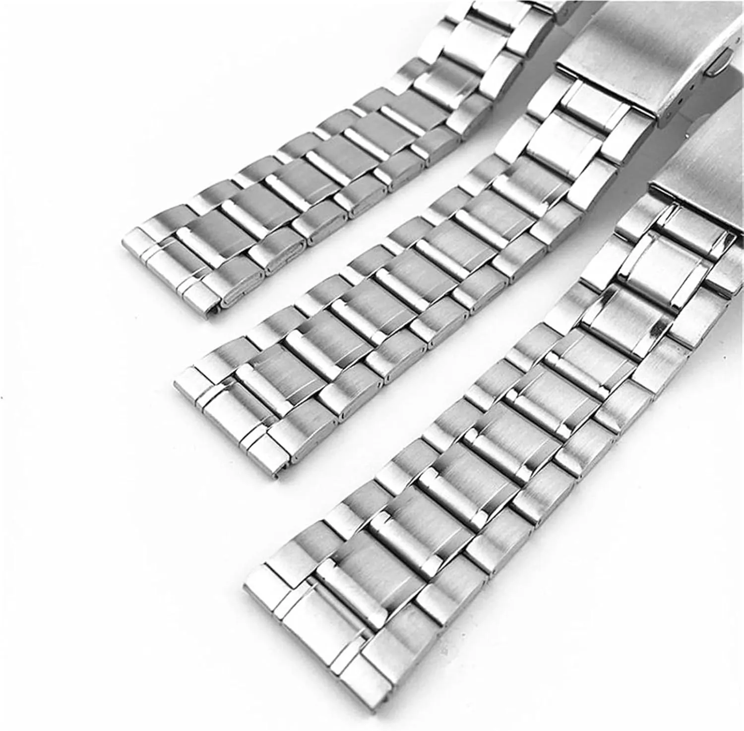 Replacement Watch Band 18mm Unisex Bracelet Fits Traditional thread plenty slay Watches Stainless Steel Wristband Metal 