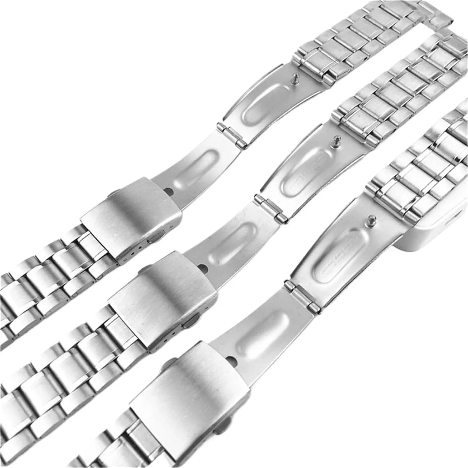 Replacement Watch Band 18mm Unisex Bracelet Fits Traditional thread plenty slay Watches Stainless Steel Wristband Metal 
