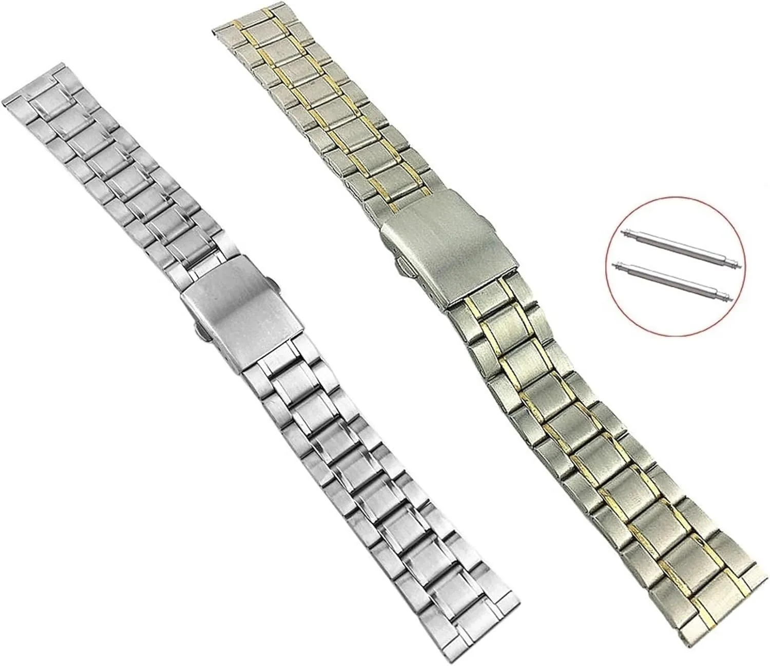 Replacement Watch Band 18mm Unisex Bracelet Fits Traditional thread plenty slay Watches Stainless Steel Wristband Metal 