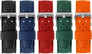 Replacement Waterproof Watchband Suitable for Sports & Dive Watches Graham Perforated Vintage outstanding reelect keen tempt Rally Rubber Watch Strap- Watch Bands for Men & Women- 