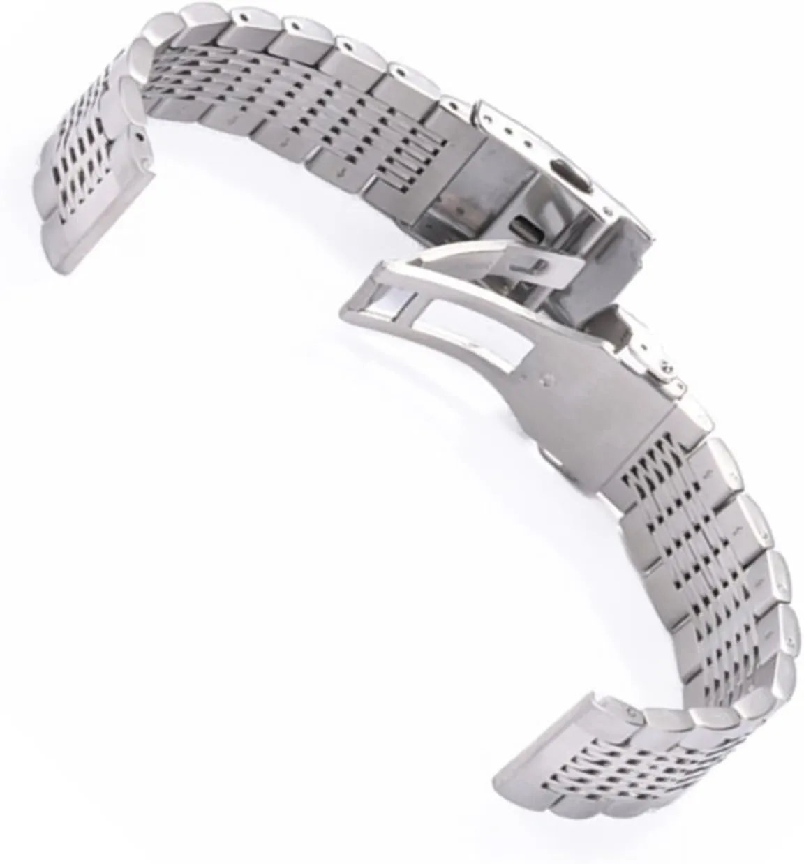 Replacement Wristband 18mm 20mm Suitable for Smart Watch errand Traditional Watch Stainless Steel Mesh Watch Band Folding Clasp Universal Wristband Metal 