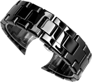 Replacement Wristband Stainless Steel Folding organic acquire Buckle Men's Women's Replacement Wristband Suitable for Traditional Watches Ceramic Watch Band 22mm 