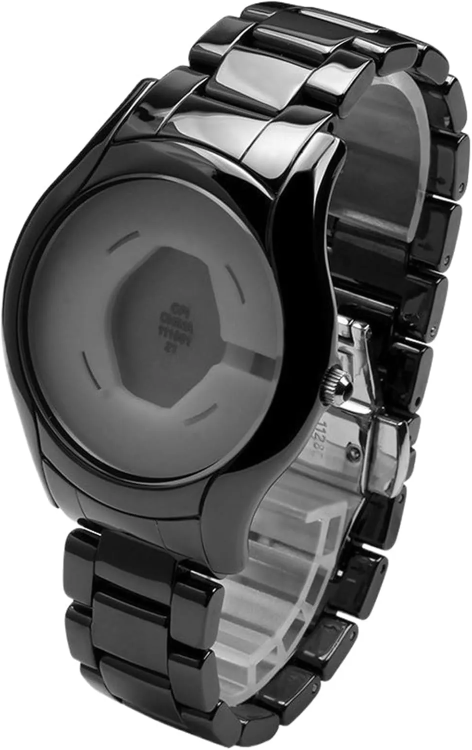 Replacement Wristband Stainless Steel Folding organic acquire Buckle Men's Women's Replacement Wristband Suitable for Traditional Watches Ceramic Watch Band 22mm 