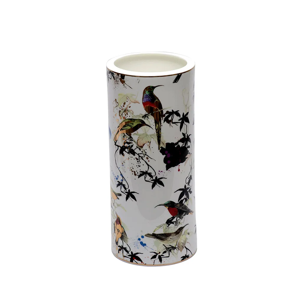 Roberto Cavalli Gardens Birds Vaso Grande High Vase 36