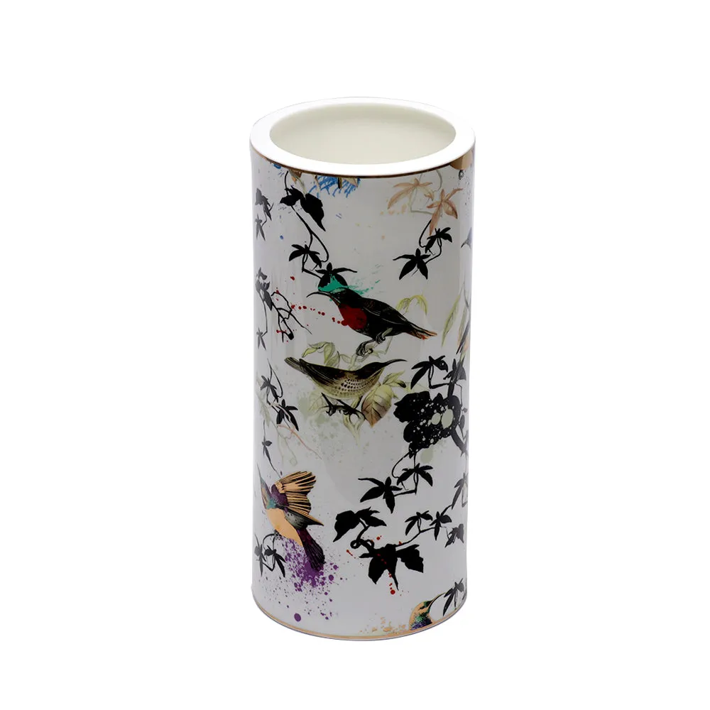 Roberto Cavalli Gardens Birds Vaso Grande High Vase 36