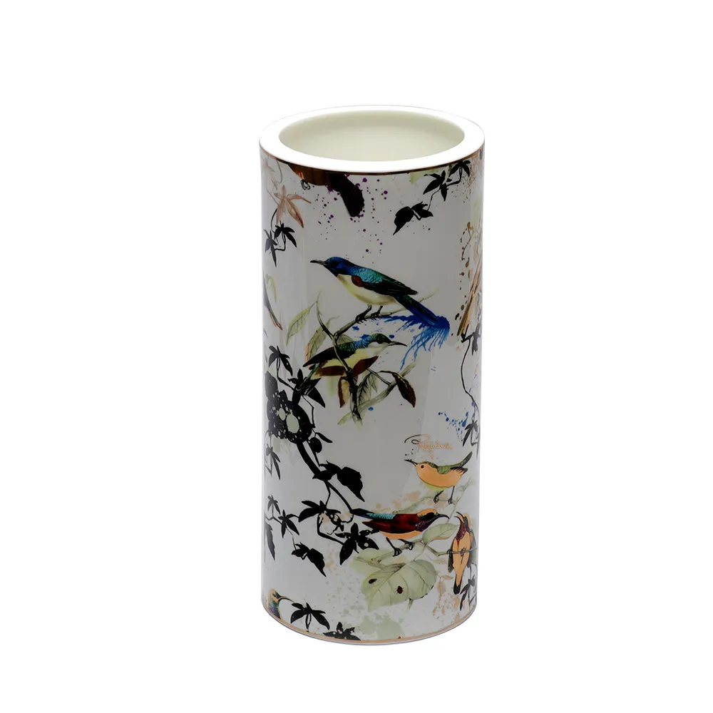 Roberto Cavalli Gardens Birds Vaso Grande High Vase 36