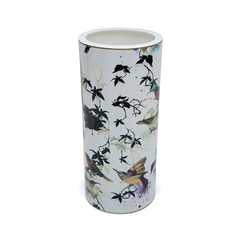Roberto Cavalli Gardens Birds Vaso Grande High Vase 36