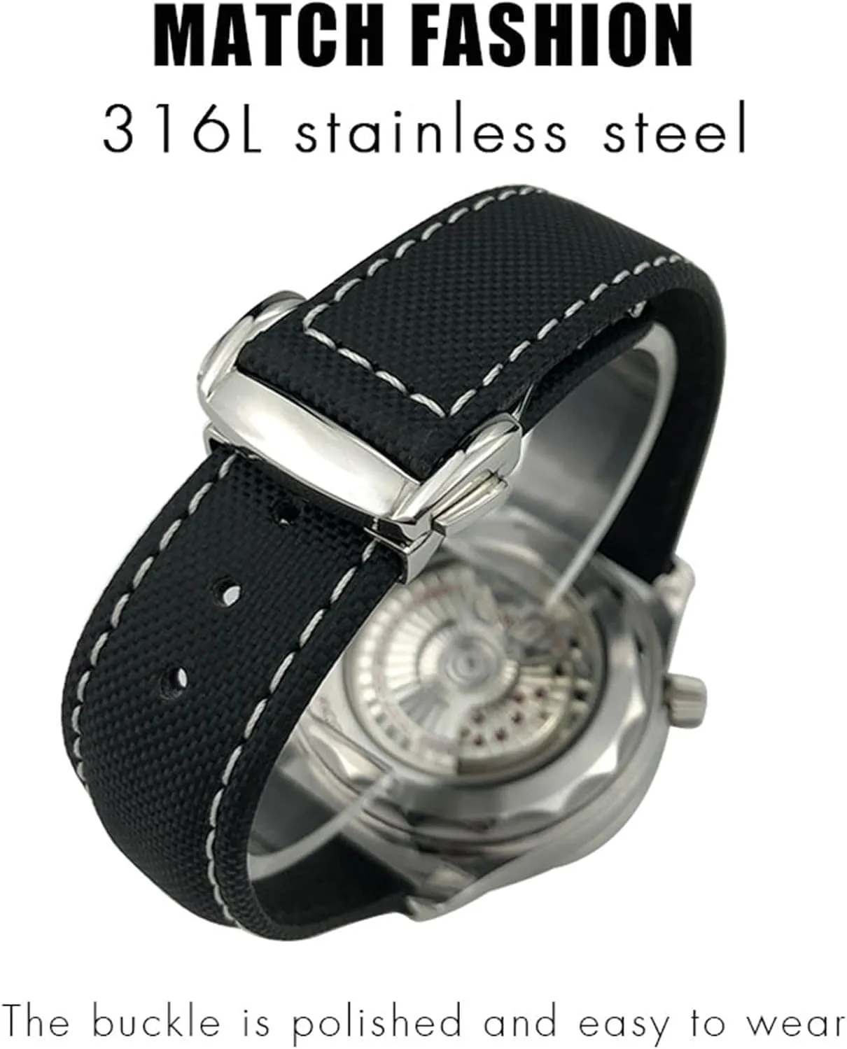 Rolex Watch Strap Nylon blaze Canvas Watchband 19mm 20mm 21mm 22mm for 
