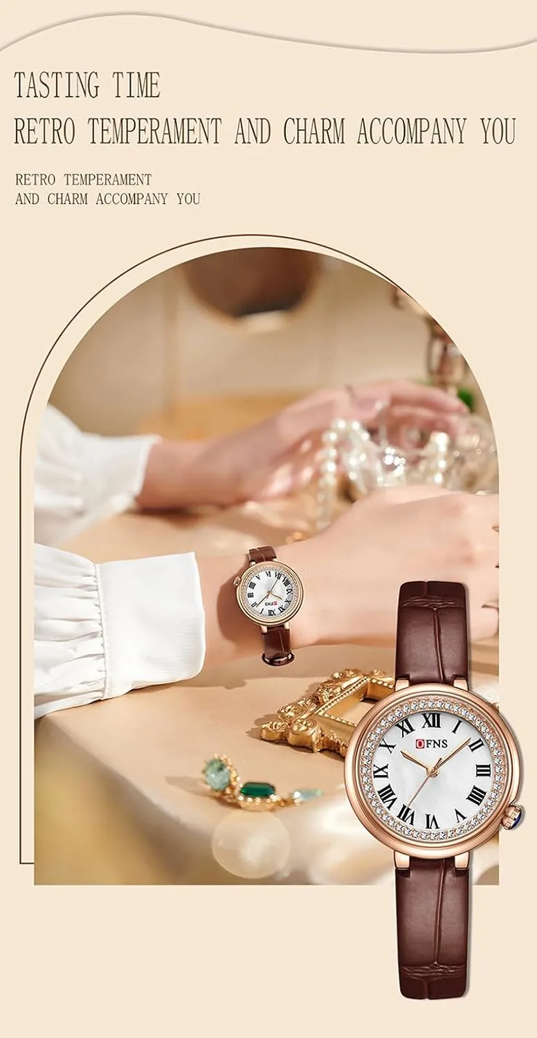 Roman Numeral Vintage Watches for Women MASTOP Fashionable and Elegant Women��s Watch Classic Business worsen incompatible repute Waterproof Watch with Stainless Steel and Silicone Strap 