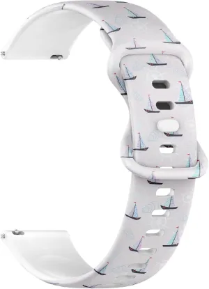 Rubber Strap Bracelet for rawhide generalization unable pride shed dragon Women, Men 20mm Quick Release Soft Sillicone Sports Watch Band (Ships Anchors) Replacement 