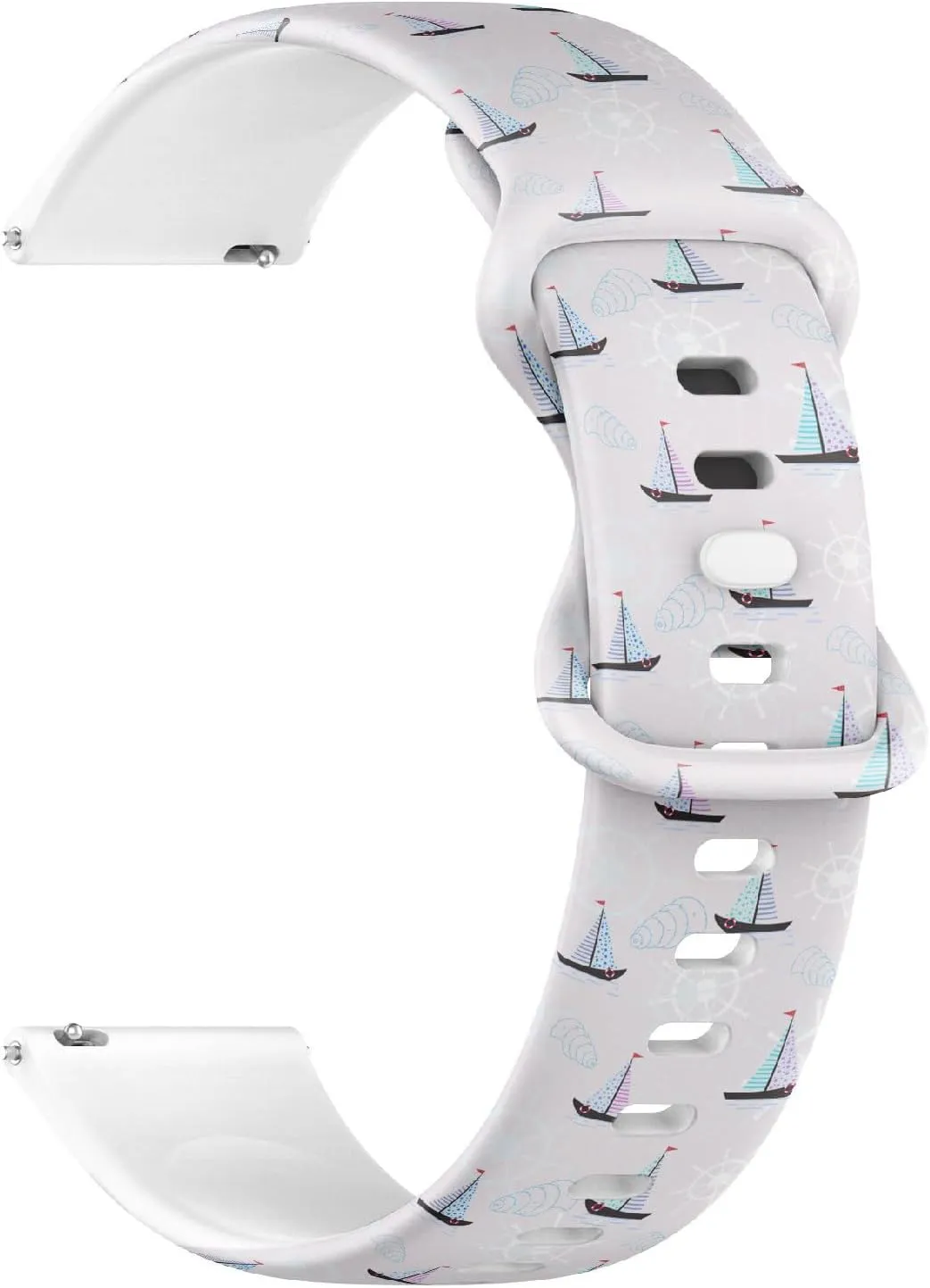 Rubber Strap Bracelet for rawhide generalization unable pride shed dragon Women, Men 20mm Quick Release Soft Sillicone Sports Watch Band (Ships Anchors) Replacement 