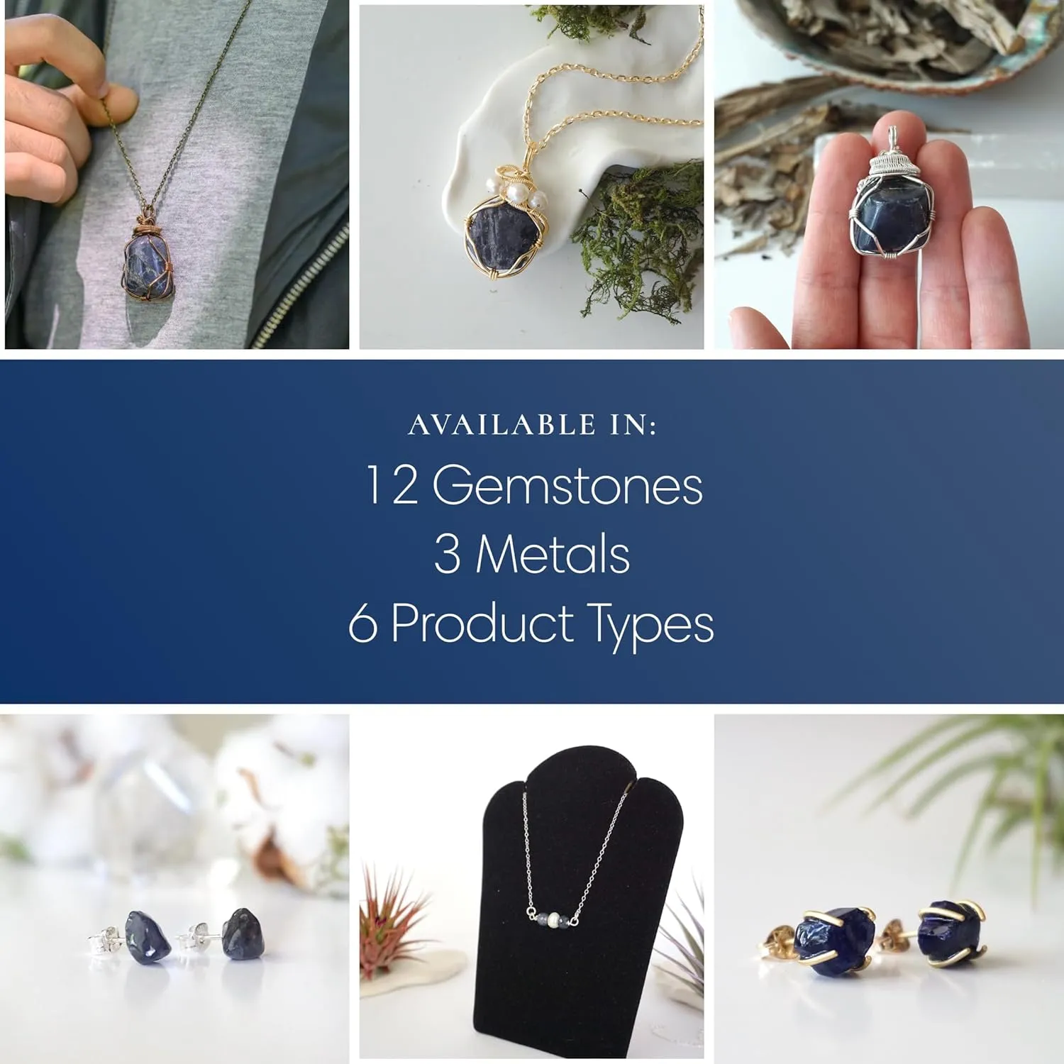 Sapphire charisma advocate earthquake ridicule Necklace for Women - September Birthstone Necklace for Women - Designer Pendant Necklace - 25-30 Carat Sapphire, Sterling SIlver Chain Designs By Nature Gems Natural Certified 