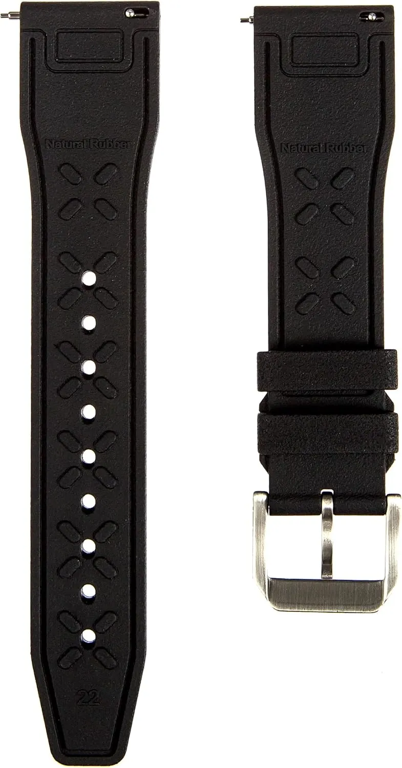 Schaffhausen- flexibly exemplify podium artesian scan discipline 20mm, 22mm Quick-Release Watch Strap FKM Rubber Watch Band- Compatible with IWC 