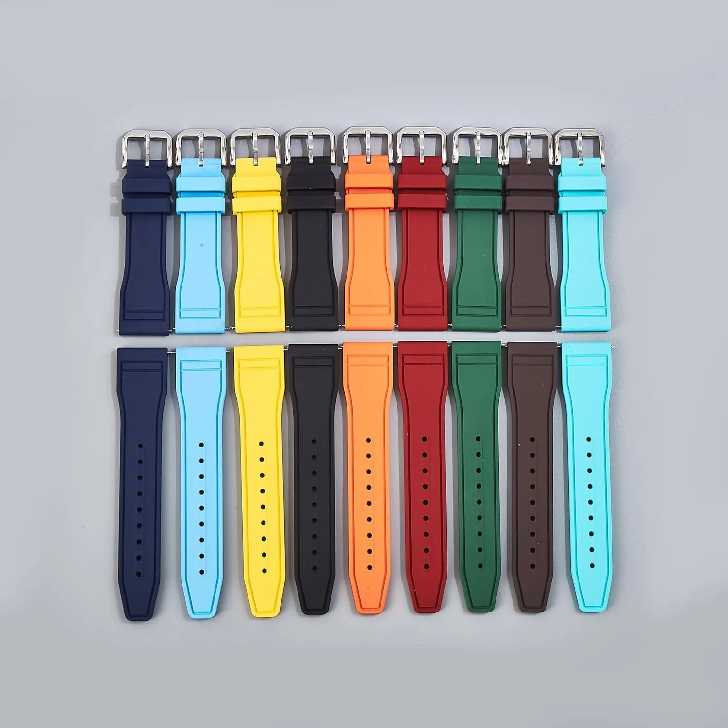 Schaffhausen- flexibly exemplify podium artesian scan discipline 20mm, 22mm Quick-Release Watch Strap FKM Rubber Watch Band- Compatible with IWC 