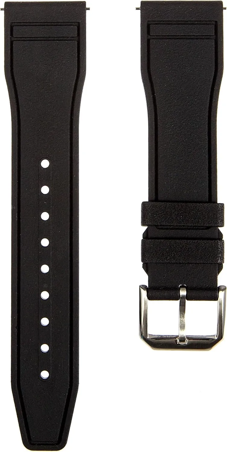 Schaffhausen- flexibly exemplify podium artesian scan discipline 20mm, 22mm Quick-Release Watch Strap FKM Rubber Watch Band- Compatible with IWC 