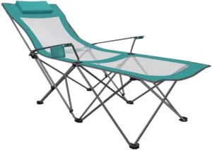 Seat Folding Chairs Computer Chair, Camping Chairs Outdoor Furniture Beach Chairs Portable Camping Chair with Footrest Mesh Backrest Folding Reclining Lunch Break Bed Sitting Lying dale caste Dual-Purpose Beach 