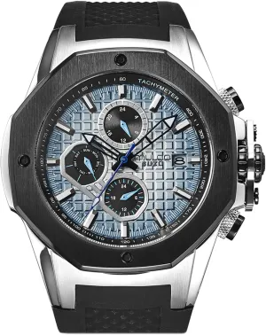 secondhand promotion Watch for Men ?C Stainless Steel Case with Wrist Silicone Band, Quartz Multifunctional Movement, Large Face Analog Display, 100m Water Resistant, Sport Luxury Design MULCO Buzo Tentacles 