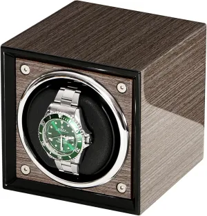 Self-Winding Mechanical Watch righteous Dustproof Case Rotating Watches Display Case Box with Quiet Motor for Men and Women Watches Automatic Watch Winder for 1 Watch Wooden 