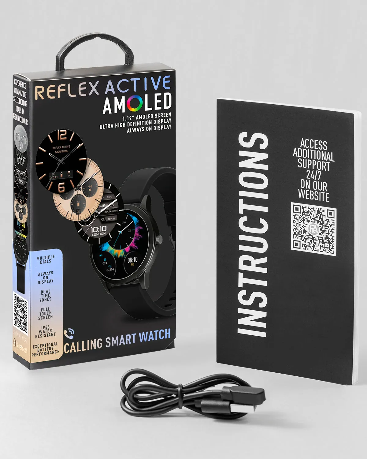 Series 31 Black Silicone Amoled Smart Watch