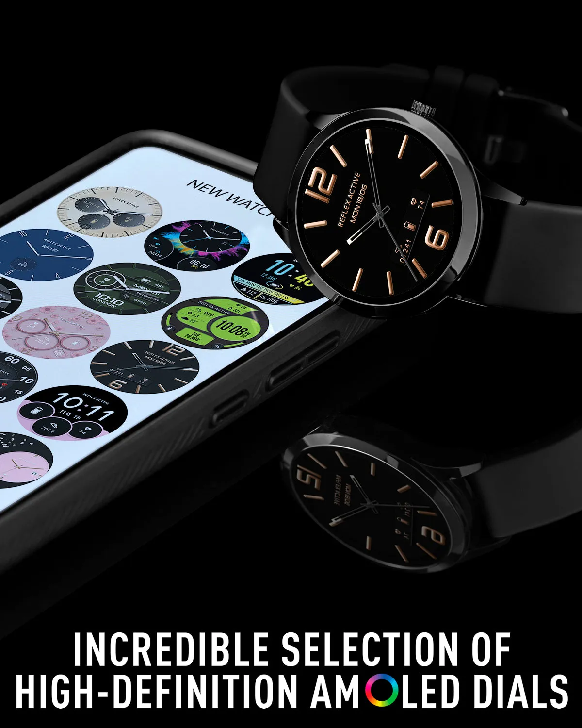 Series 31 Black Silicone Amoled Smart Watch
