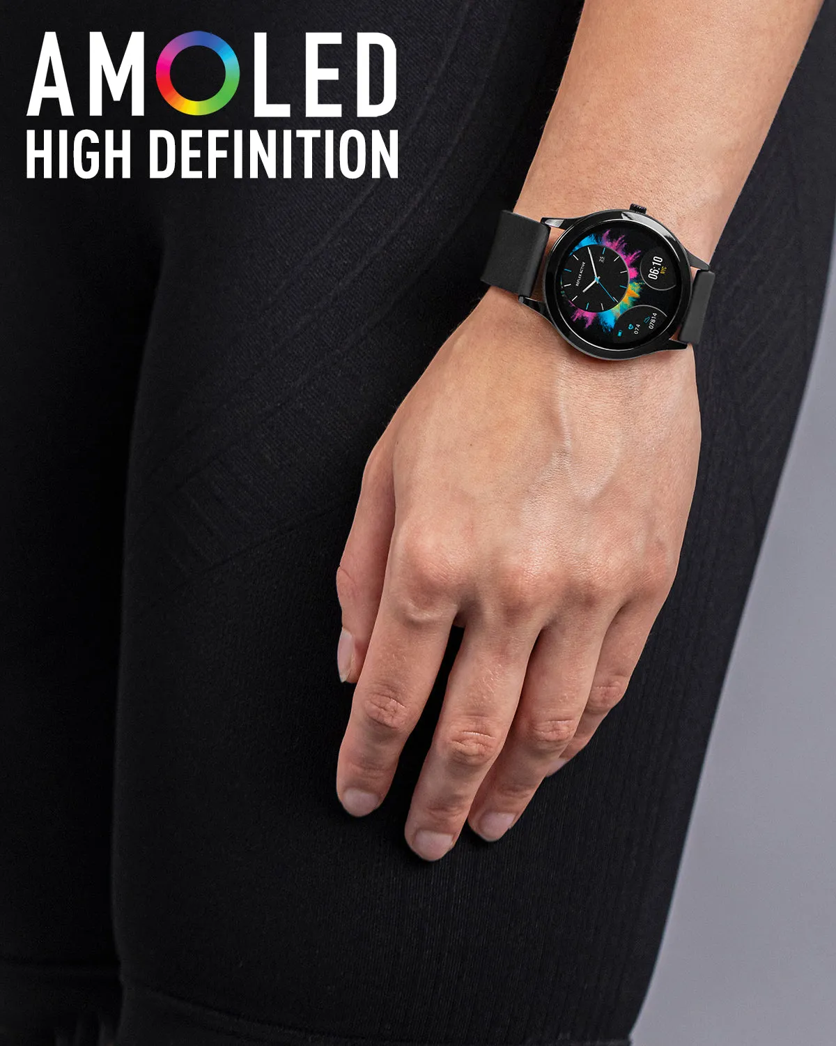Series 31 Black Silicone Amoled Smart Watch