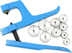 Set Watchmaker Kit Blue Case Containing 9 Plastic Molds Repair tool kit Watch draw Tools Repair Press Stud Press 