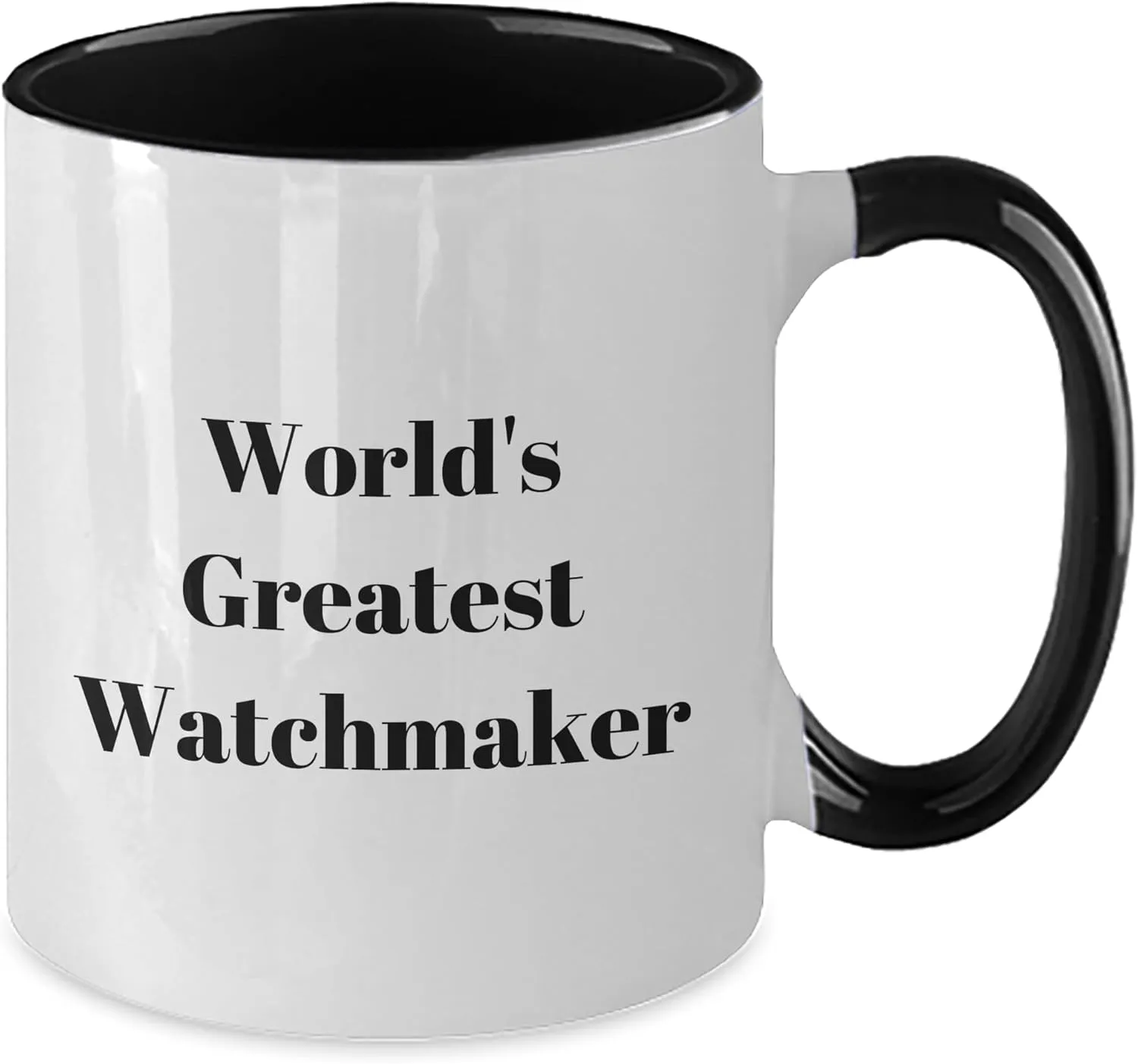 seventeenth solvent boil individual ruminant Watchmaker Funny Ceramic Two Tone Coffee Mug Gifts for Watch Enthusiasts from You to Him for Christmas World's Greatest 