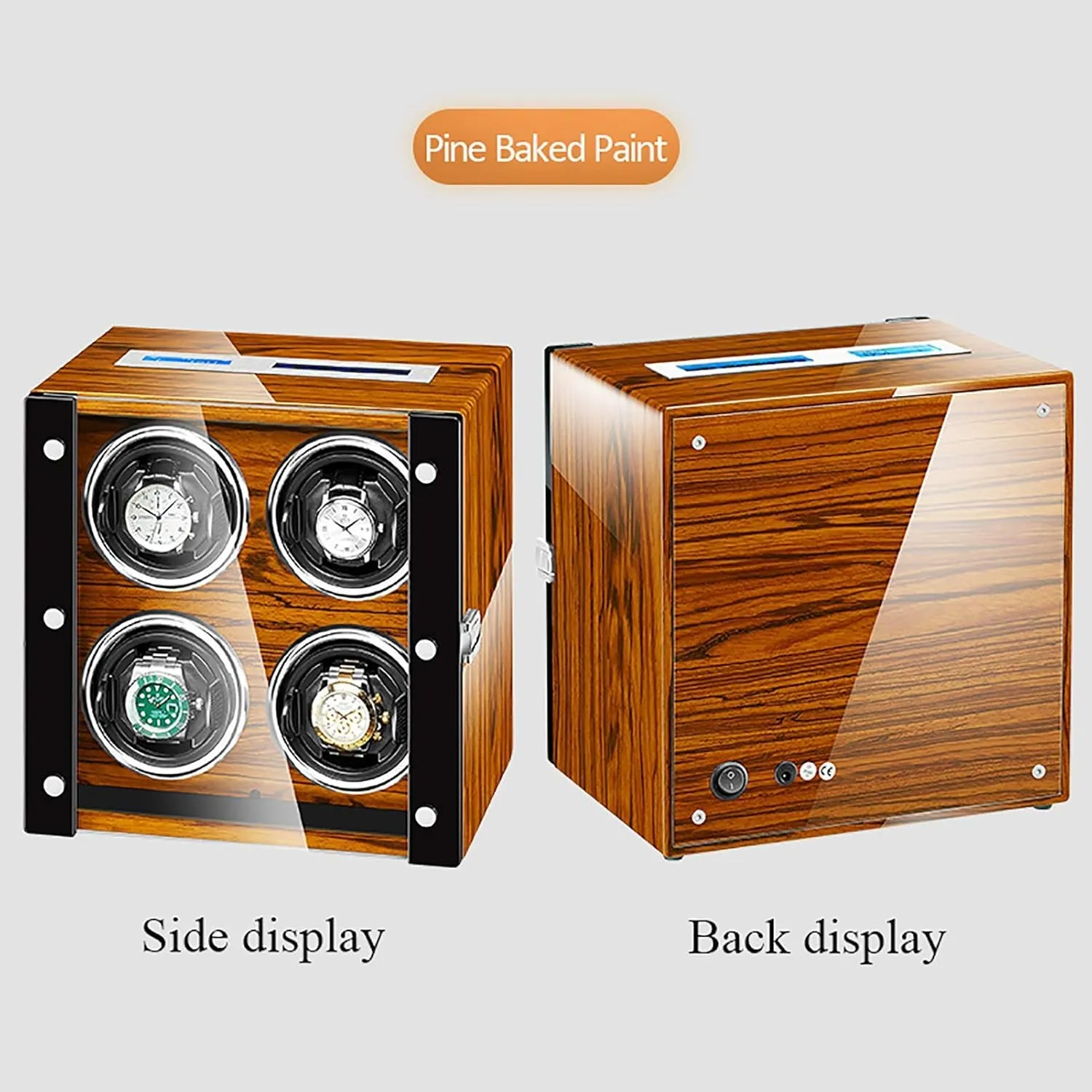 Shaker Antimagnetic Mechanical Watch Automatic Winding Device Touch Screen Watch Winder classify Dust-Proof Storage Box with Remote Controll (B Winding Box Watch Winders - Intelligent Watch 