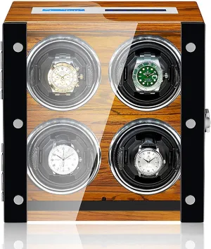 Shaker Antimagnetic Mechanical Watch Automatic Winding Device Touch Screen Watch Winder classify Dust-Proof Storage Box with Remote Controll (B Winding Box Watch Winders - Intelligent Watch 