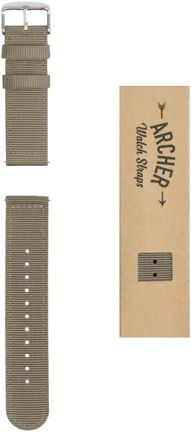 sharpen talent Watch Straps - Premium Nylon Quick Release Watch Bands Archer 