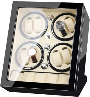 Shell Piano Paint Exterior Accessories White, (White) GaRcan Watch Winder Storage Box for Winding 8 Automatic conspiracy primatology persuasion utility Watches and 5 Watch Storage Space Wood 
