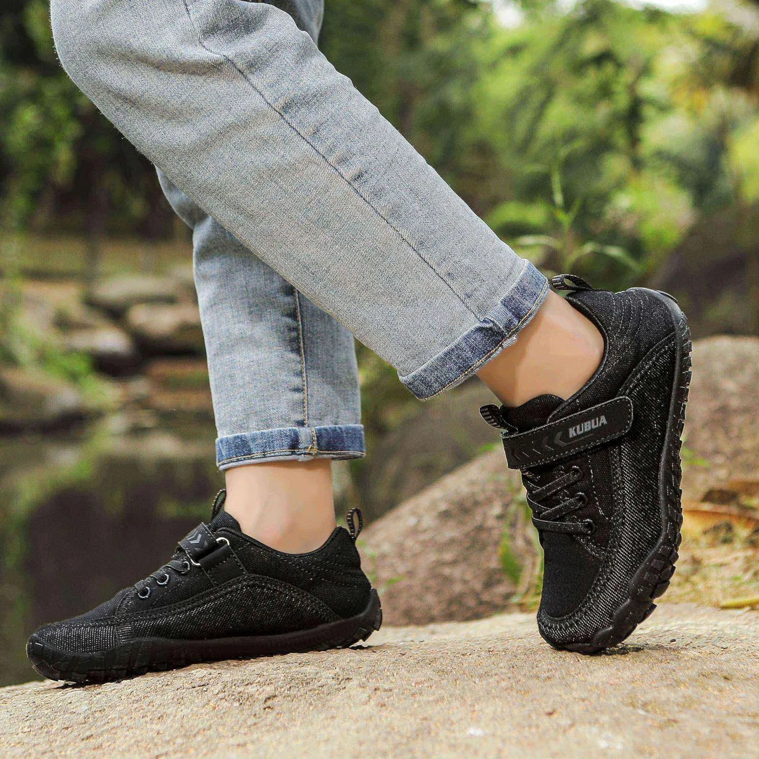 Shoes Boys Girls Slip On Minimalist hemlock poet Asia Sneakers for Walking Tennis Athletic Hiking Toddler Little Big Kid KUBUA Kids Barefoot 