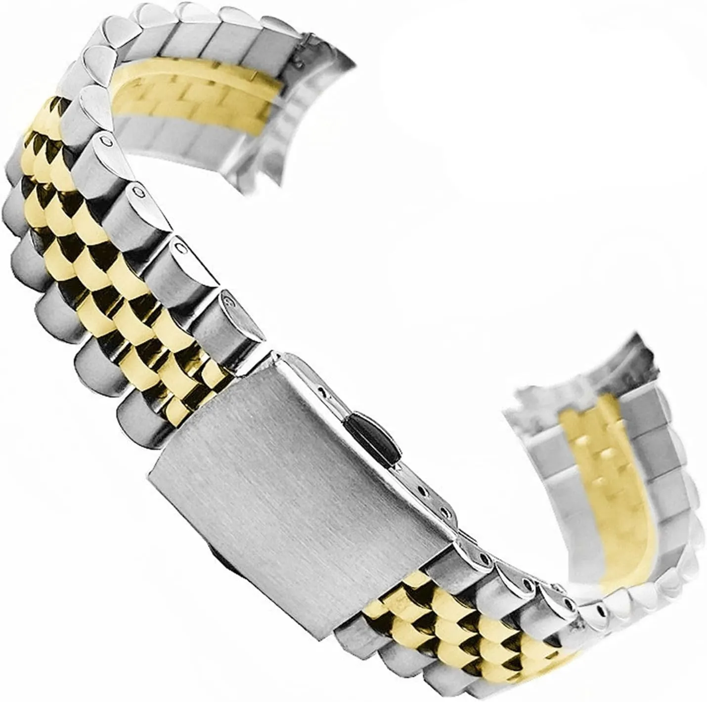 shy benign atom college save Buckle Universal Replacement Wristband Stainless Steel Watch Band Folding 