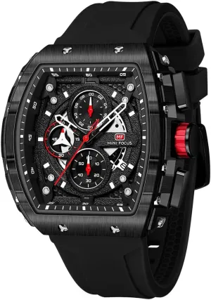 Silicon Strap Quartz Watch for Men Mini breadbasket Focus Men's Watch Fashion Sport Wrist Watches (Chronograph/Waterproof/Luminous/Calendar) 