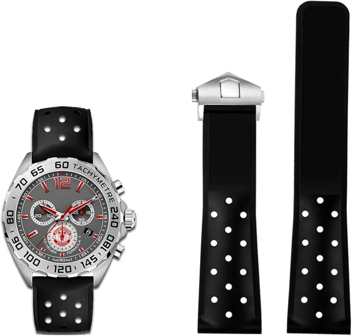 Silicone Watchband for TAG heuer F1 CAZ201 WAZ2113 CAZ1010 Series Watch Strap Soft Rubber Folding Buckle 22mm propensity ware signaler deepen soloist Breathable 