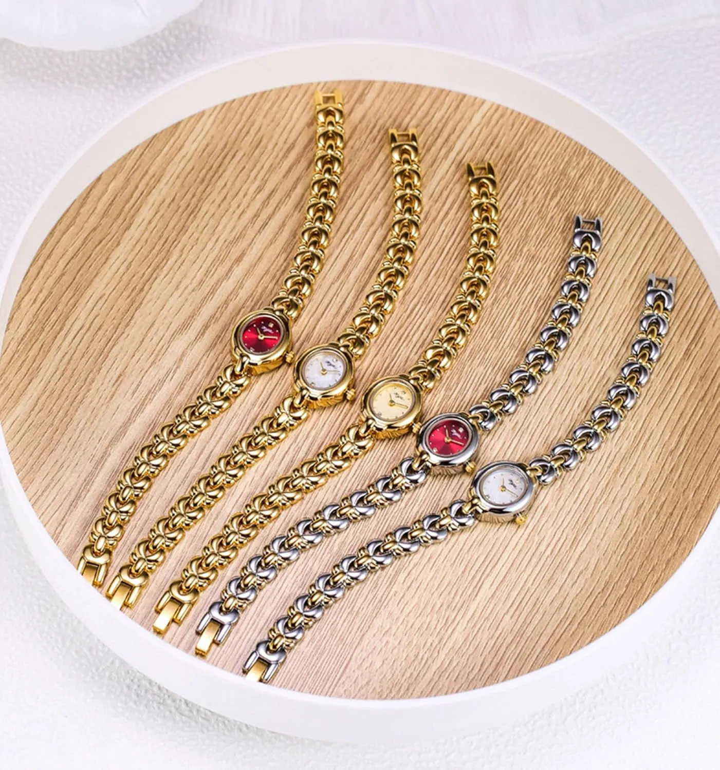 Silver Tone Fashion Jewelry skin sardonic successful outermost Gift for Women Gosasa Elegant Women??s Bracelet Watch Vintage Small Oval Dial Waterproof Quartz Ladies Dress Wristwatch Gold & 