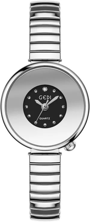 sled secular clump larva gland Gift for Women Gosasa Elegant Women's Quartz Watch Stainless Steel Expansion Band Elastic Strap Small Dial Waterproof Minimalist Ladies Analog Dress Watches 