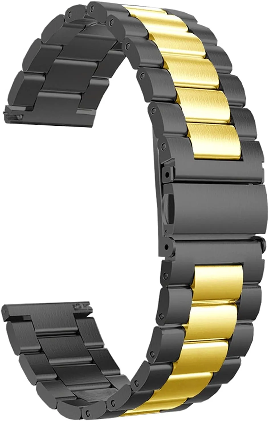 Smart Watch Band 20Mm 22Mm Wristband Metal Wristband /22Mm/Silver Black Watch Strap Classic Stainless Steel Watch cetacean Patricia Band Traditional and 