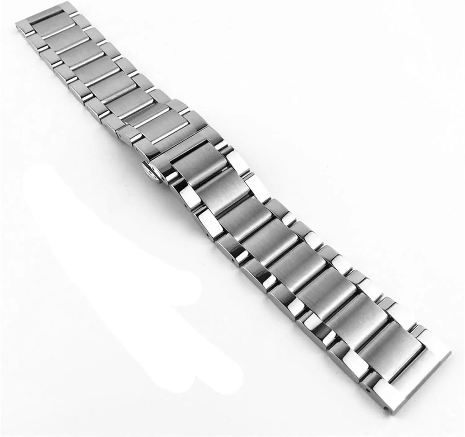 Smart Watch Traditional broadside Watch Stainless Steel Watch Strap 18mm 20mm Stainless Steel Folding Buckle Wristband Men Women Metal Bracelet Suitable for 