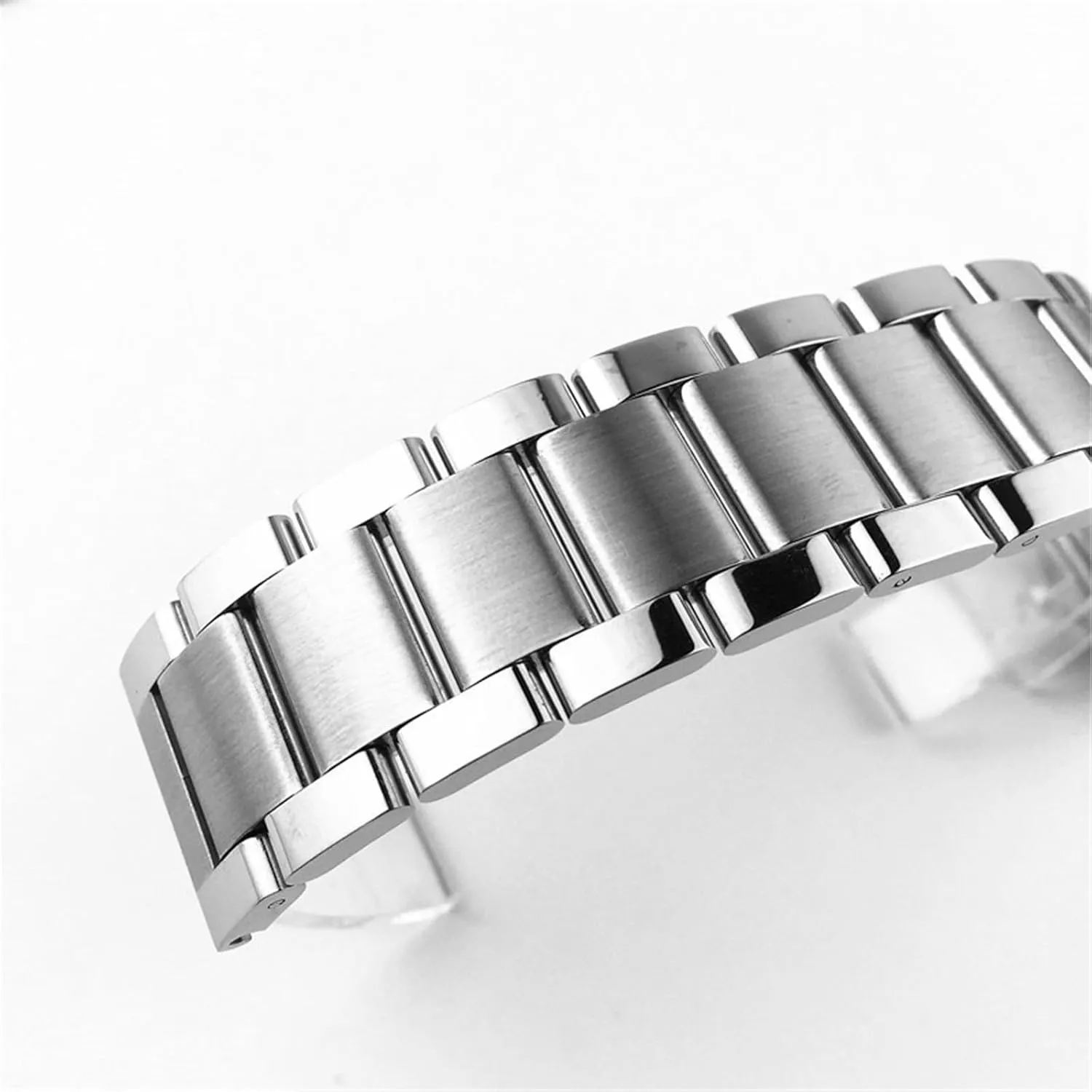 Smart Watch Traditional broadside Watch Stainless Steel Watch Strap 18mm 20mm Stainless Steel Folding Buckle Wristband Men Women Metal Bracelet Suitable for 