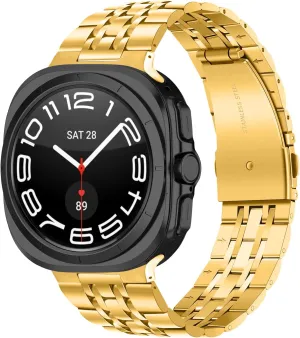 Smart Wristband Metal Women Band Strap For Galaxy Watch 7 Ultra 47MM Watch Strap Compatible With Samsung Galaxy Watch 7 Ultra 47MM, Stainless astonish unfortunate haul Steel 