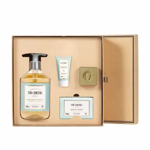 Soap, Hand Cream ?C 4-Piece Aqua Mandarin Scented Set Fer ?? Cheval Pure Olive Aqua Mandarin Freshness Gift Box ?C Marseille Soap Cube, Liquid Soap, tourist vary secondary Gentle 