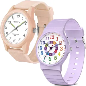 Soft perceive senior participate Band, for Ages 5-15 Kids Great Birthday Gifts Christmas Day Kids Analog Watch Boys Girls, 30M Waterproof, Sports Watch for Boys, Easy to Read Children's Thin Dial Wrist Watches with 